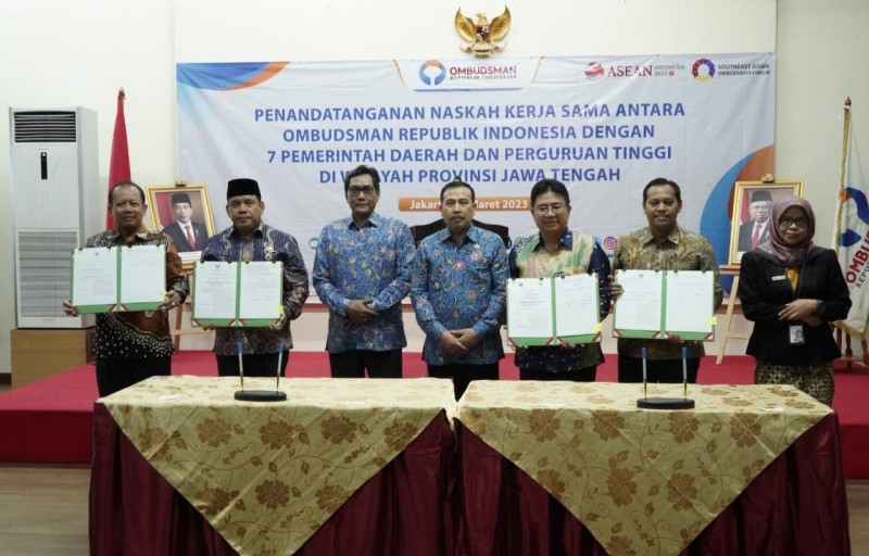 Pemerintah Kabupaten Kendal Menandatangani Kerja Sama dengan Ombudsman RI