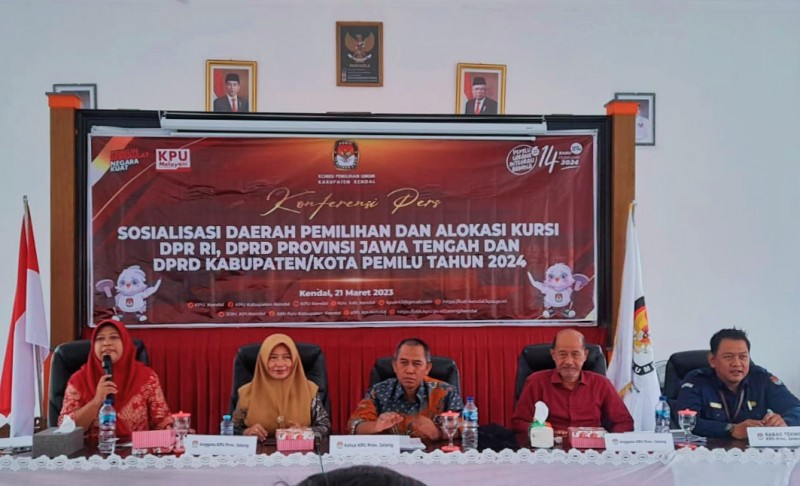 KPU Jateng dan KPU Kendal Gelar Sosialisasi Dapil dan Alokasi Kursi DPR