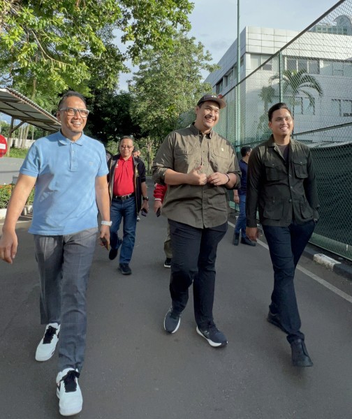 Bupati Kendal Temui Mas Menteri Pemuda dan Olahraga, Dico: Sahabat dari Kec