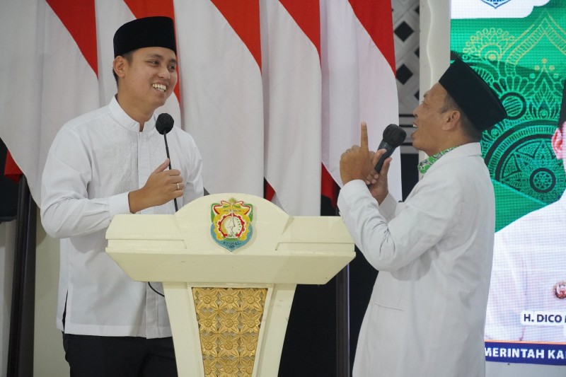 Acara Silaturahim Sekaligus Pelantikan, Bupati Dico Dukung Visi Misi JQH