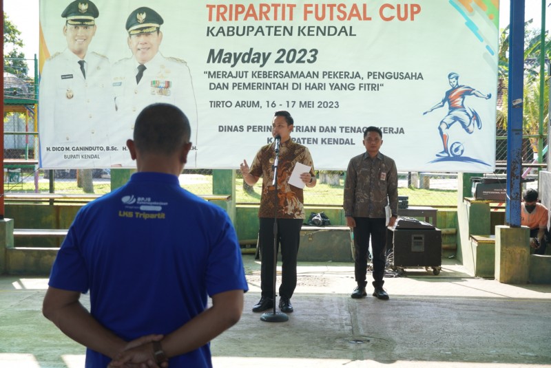 Bupati Dico Membuka Acara Tripartit Futsal Cup Tan 2023