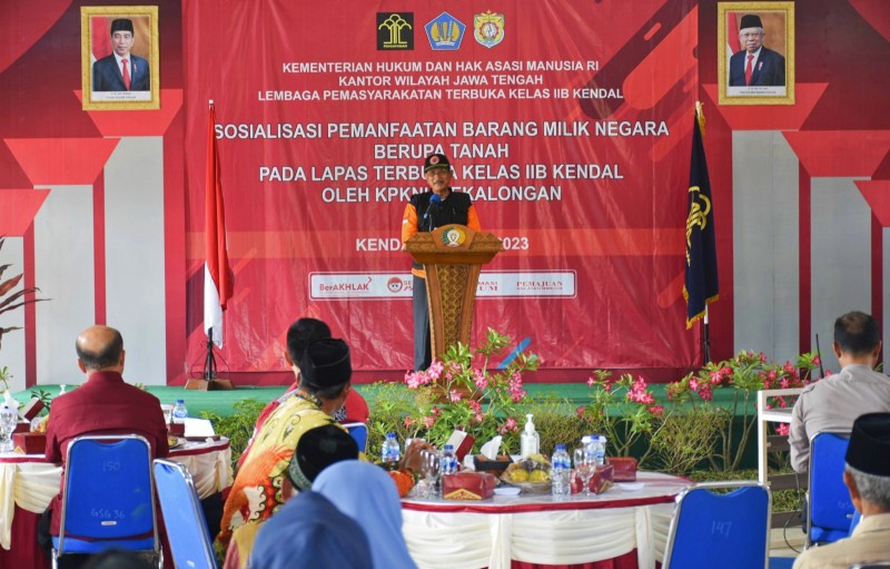 Sekda Kendal Hadiri Sosialisasi Tetang Aturan Pemanfaatan Lahan Milik Lapas