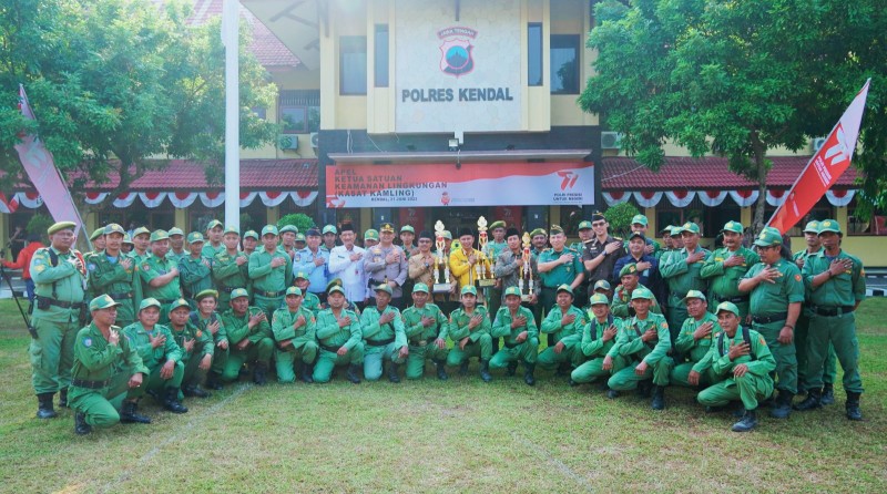 Polres Kendal Gelar Apel Satuan Keamanan Lingkungan