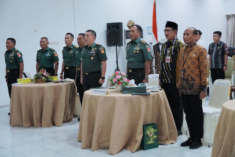 Korem 073 Makutarama bersama Kodim 0715 Ikuti Rakornis TMMD ke-118