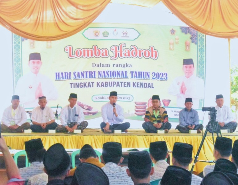 Bupati Kendal Membuka Acara Lomba Hadroh Rangkaian HSN Tahun 2023