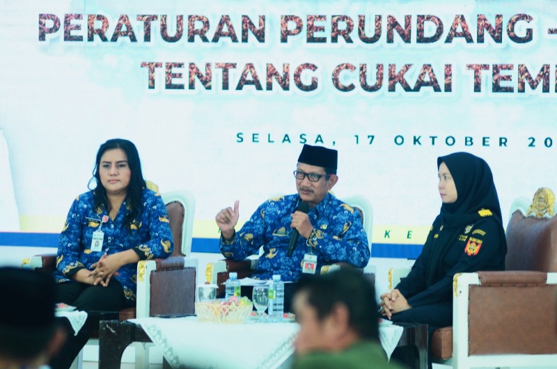 Diskominfo Bersama Bea Cukai Semarang Sosialisasi Gempur Rokok Ilegal