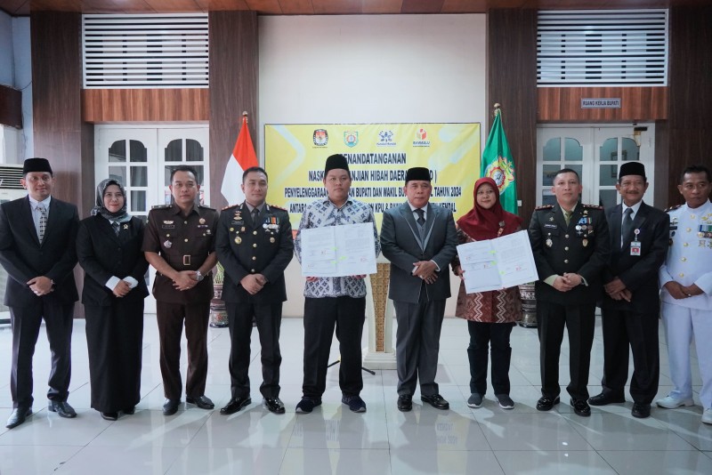 Pemkab Kendal Melalukan Penandatanganan Hibah Alokasi Pilkada 2024
