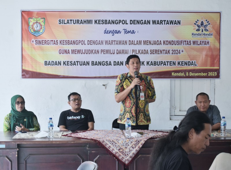 Sukseskan Pemilu Damai 2024, Badan Kesbangpol Silaturahim dengan Wartawan
