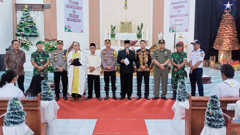Bersama Forkopimda, Sekda Kendal Silaturahim ke Jemaat Gereja di Kendal