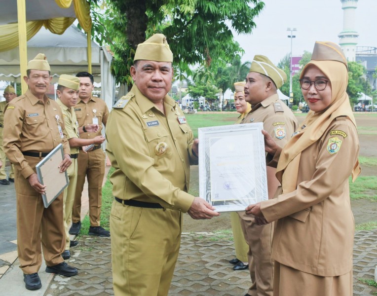 Wabup Kendal Serahkan Piagam Penghargaan Pengelola Website Dokar