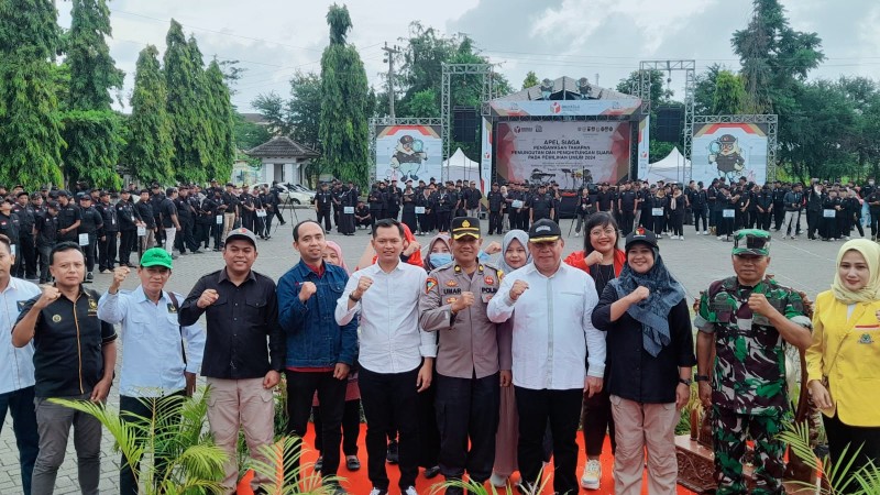 Wabup Kendal Hadiri Apel Siaga Menjelang Pemilu Tahun 2024