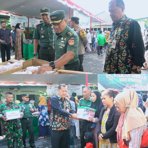 Staf Ahli Bupati Kendal Hadiri Acara Bazar Murah di Makodim Kendal