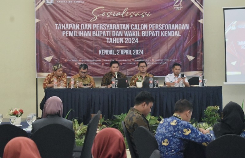 KPU Kendal Sosialisasikan Tahapan dan Persyaratan Calon Perseorangan