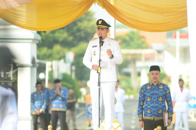 Upacara Peringatan Hari Otonomi Daerah dan Hardiknas 2024