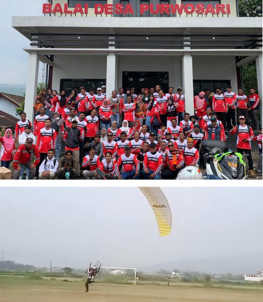 Jelang Peresmian, Komunitas Motor Saka Bahureko Kendal Adakan Acara Touring