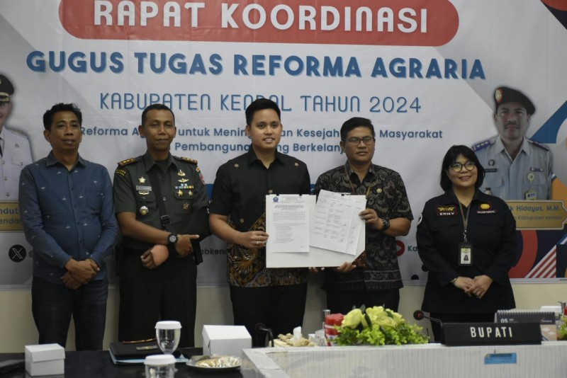 Pemkab Kendal bersama BPN Gelar Rapat Gugus Tugas Reforma Agraria