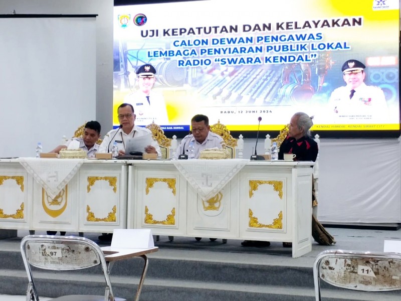 Pemkab Kendal Gelar Uji Kepatutan dan Kelayakan Calon Dewas Radio Swara Ken