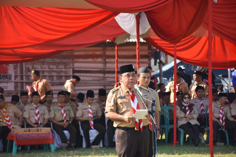 Windu Suko Basuki Pimpin Peringatan Hari Pramuka ke - 63