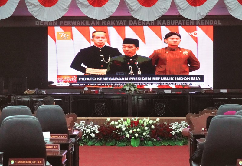 DPRD Kendal Gelar Rapat Istimewa Mendengarkan Pidato Presiden RI