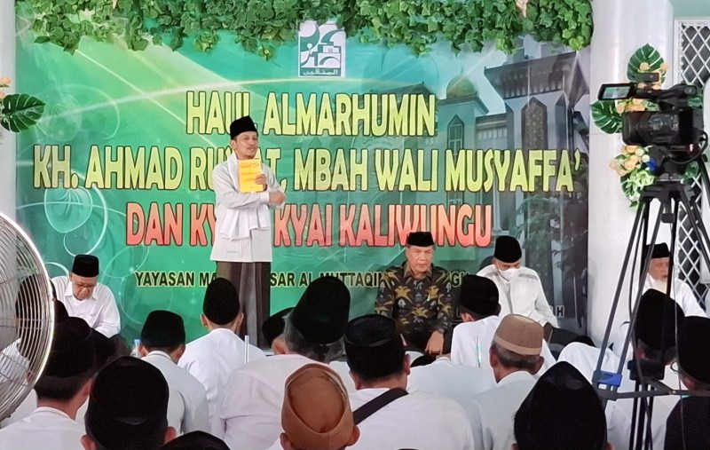 Hadiri Acara Haul Mbah Wali Ru'yat, Suharjo:Jasa Ulama Harus Salalu Diingat
