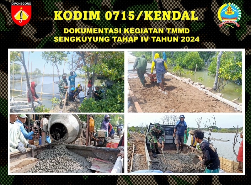 Pemkab Kendal bersama Kodim Kendal Pastikan Program TMMD Berjalan Baik