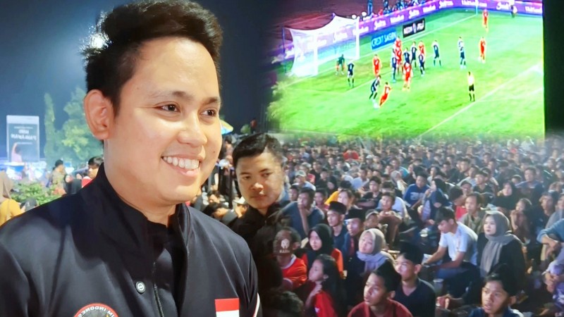 Dukung Skuaq Garuda, Pemkab Kendal Kembali Menggelar Nobar di RTH Kaliwungu