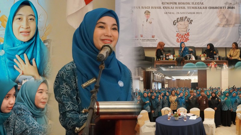 Ikuti Acara Sosialisasi, TP PKK Kendal Siap Jadi Agen Gempur Rokok Ilegal