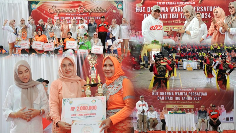 Peringati Hari Ibu dan HUT DWP Kendal, Disdikbud Gelar Lomba Senam Kreasi