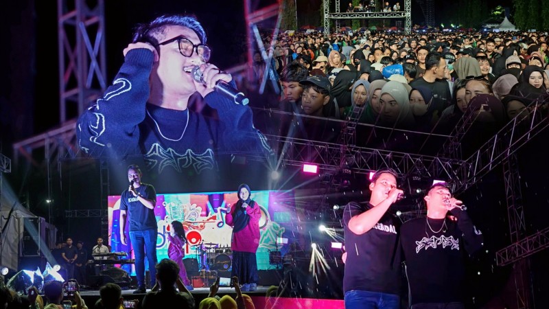 Jelang Akhir Tahun, Konser Musik Gilga Syahid Hibur Masyarakat Kendal
