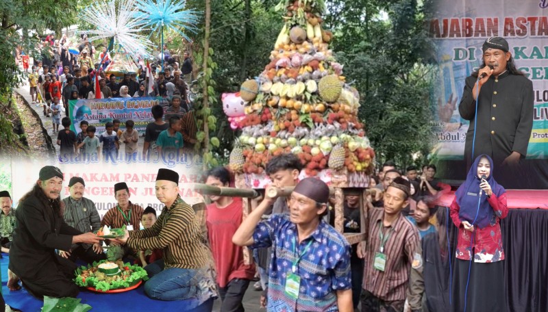 Warga Desa Protomulyo Menggelar Kirab Budaya Rajaban Kuntul Nglayang 1446 H