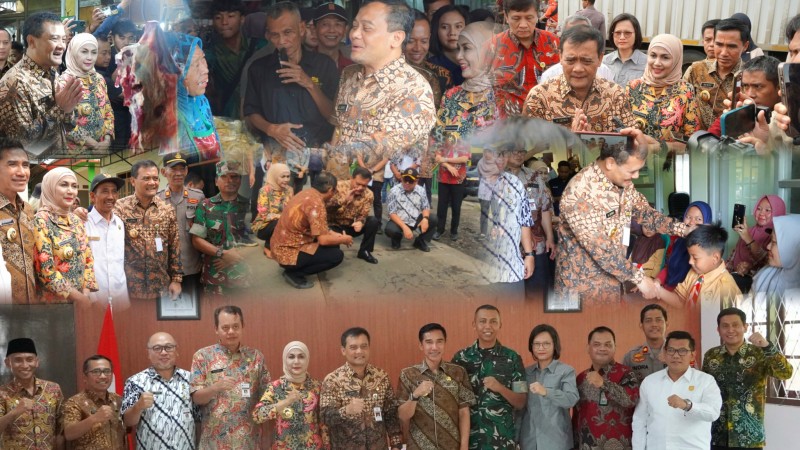 Bupati Kendal Dampingi Gubernur Jateng Cek Harga Bapokting di Pasar Boja