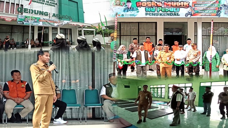 Wabup Kendal Membuka Posko Layanan NU Peduli bagi Pemudik