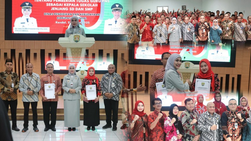 Bupati Kendal Minta 116 Kepala Sekolah yang Baru Menerima SK Harus Inovatif