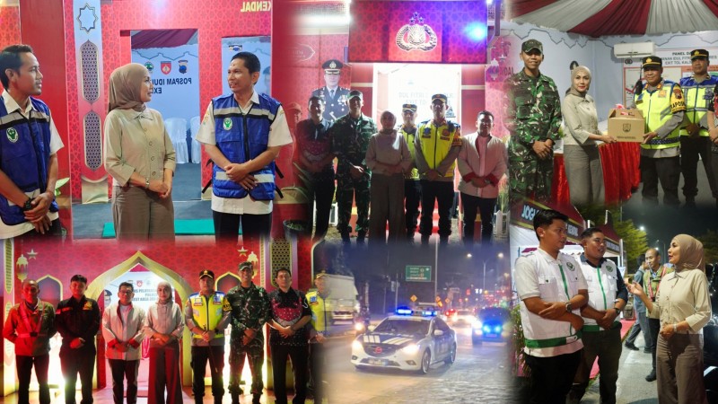 Bersama Forkopimda, Bupati Kendal Melakukan Pantauan Arus Mudik Lebaran