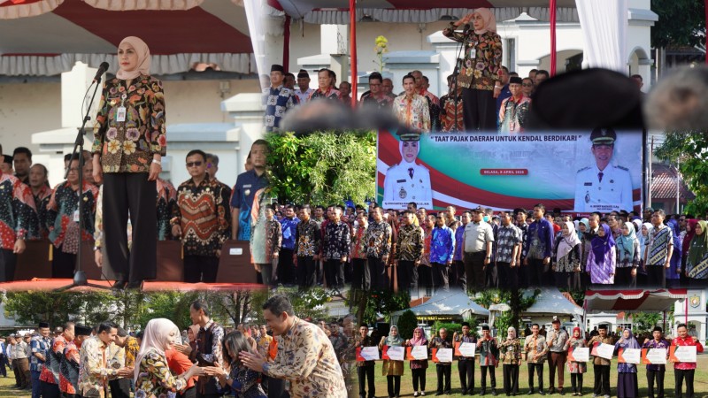 Bupati Kendal Pimpin Apel Bersama Usai Libur Lebaran 1446 Hijriah