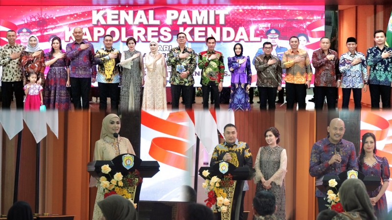Bupati dan Wakil Bupati Kendal Hadiri Pisah Sambut Kapolres Kendal