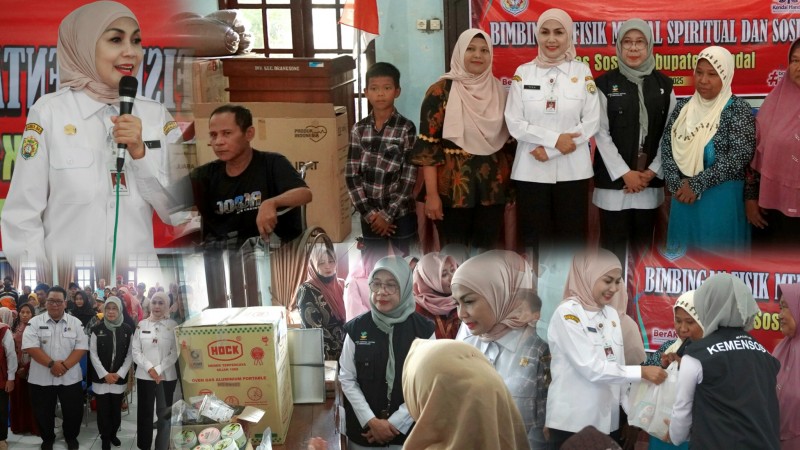 Bupati Kendal Bersama Kepala Sentra Terpadu Kartini Berikan Bantuan Atensi