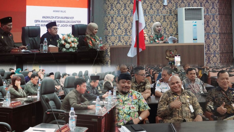 Rapat Paripurna, Bupati Kendal Sampaikan Pemkab Kendal Kembali Raih WTP