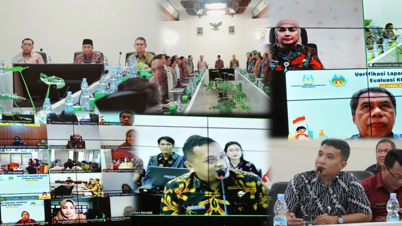 Pemkab Kendal Ikuti VLH Evaluasi KLA dari Kementerian PPPA Tahun 2025