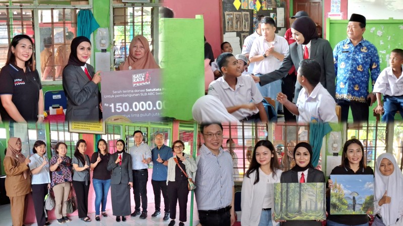 Bupati Kendal bersama Satu Kata Peduli Berikan Bantuan untuk SLB Swadaya