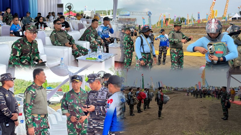 Danlantamal V TNI AL Tinjau Gladi Bersih Kompetisi Internasional HardEnduro