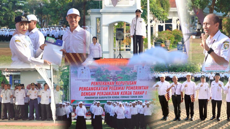 Bupati Kendal Serahkan SK Pengangkatan PPPK Seleksi Tahap 1 Formasi 2024