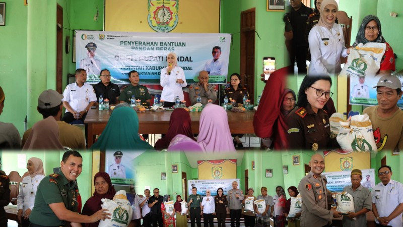 Bupati Kendal Serahkan Bantuan Beras kepada Warga Ngawensari