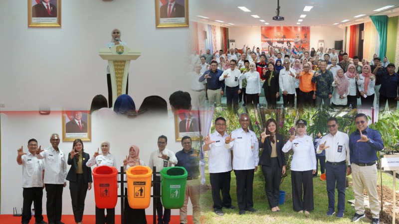 Bupati Kendal Serahkan CSR Tempat Sampah kepada Sekolah Calon Adiwiyata