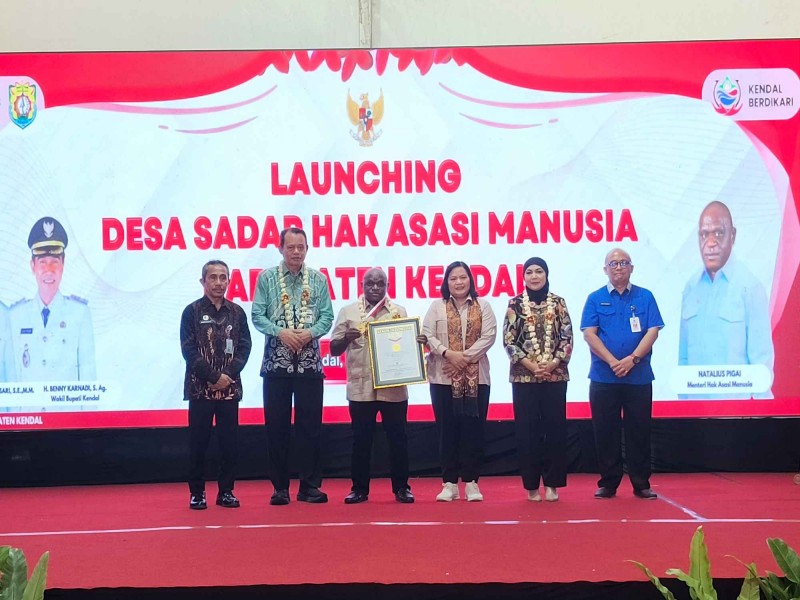 Menteri HAM RI Luncurkan Desa Sadar HAM, Kendal Jadi Pilot Project Pertama
