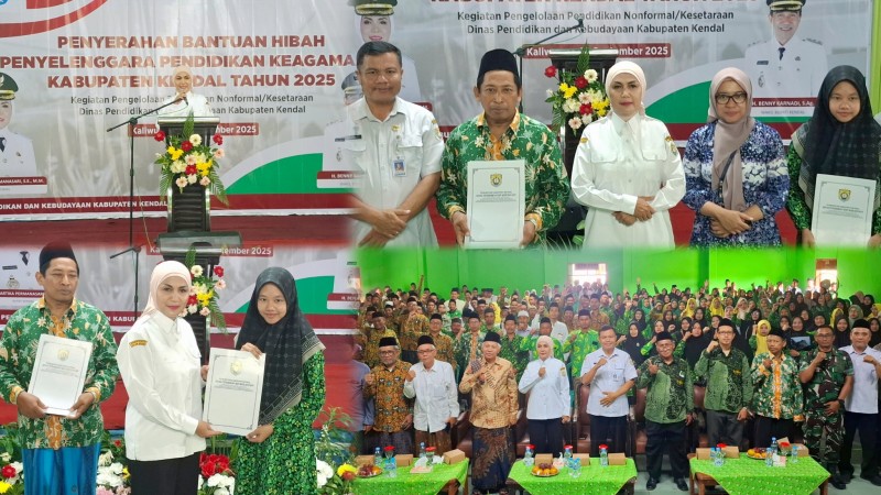Bupati Kendal Serahkan Bantuan Hibah untuk Guru Keagamaan di Kaliwungu