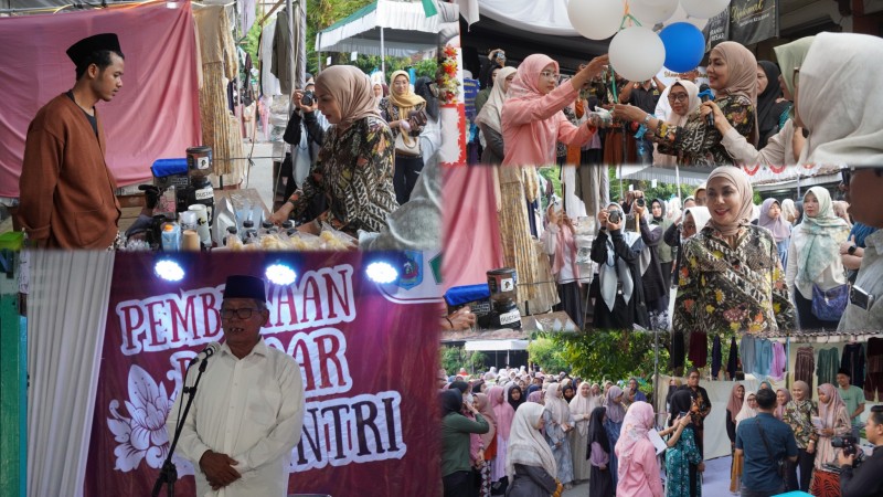 Bupati Kendal Buka Acara Bazar Santri Pondok Pesantren Aris Kaliwungu