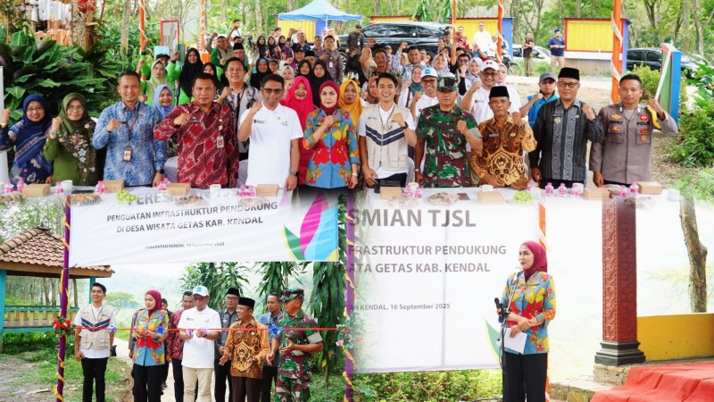 Bupati Kendal Resmikan Rehabilitasi Tubing Genting Program TJSL PLN