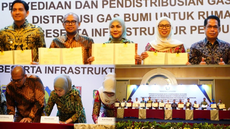 Pemkab Kendal Teken MoU, 12.086 Rumah Tangga Terima Manfaat Jargas SR