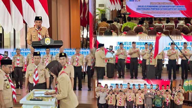 Wakil Bupati Kendal Hadiri Pelantikan Saka Anti Narkoba